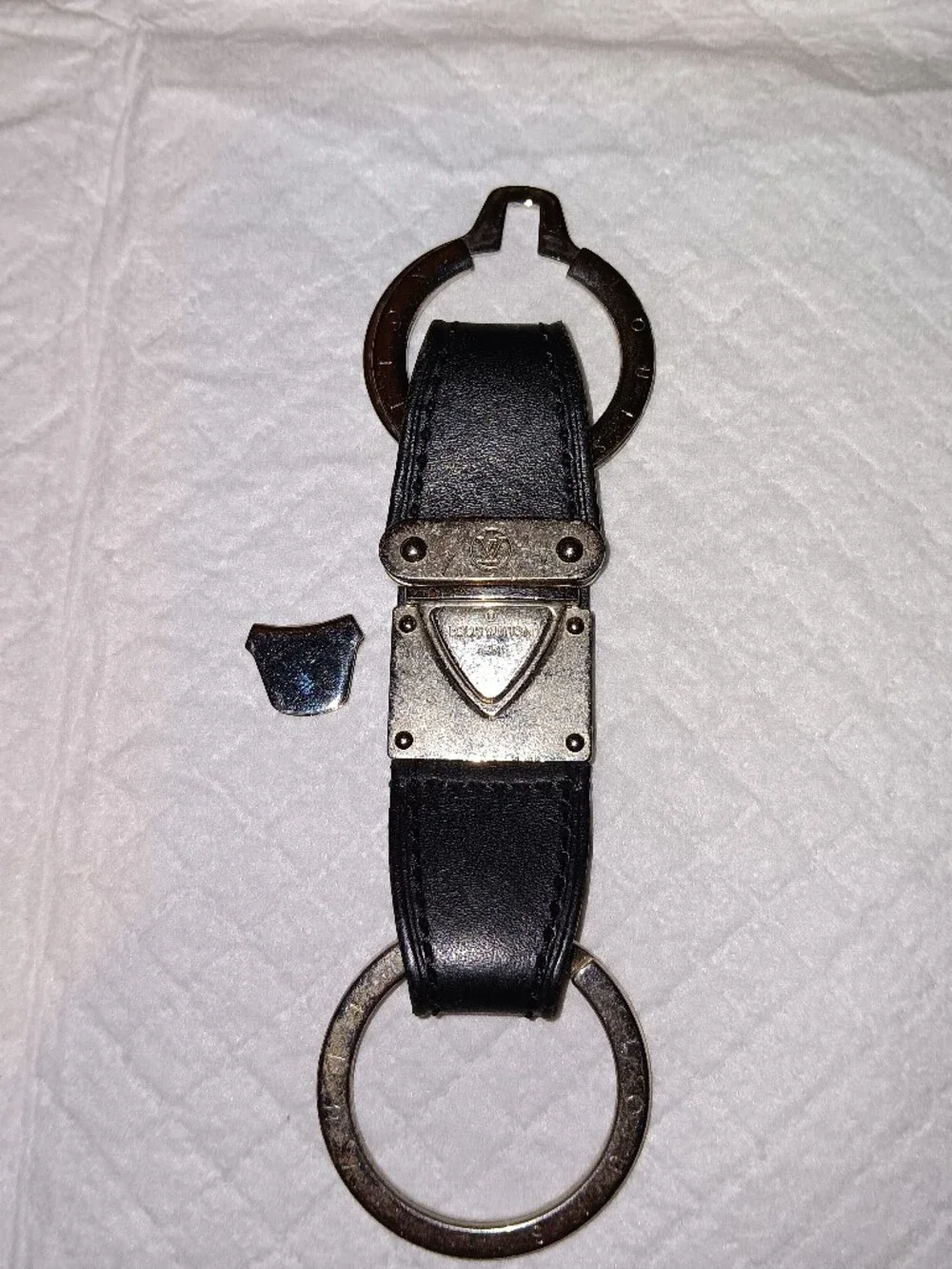 Louis Vuitton Valet Leather Keyring Mens